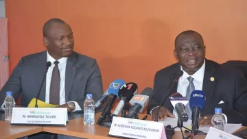 Le-porte-parole-principal-du-RHDP-Kobenan-Kouassi-Adjoumani-et-son-adjoint-Mamadou-Toure